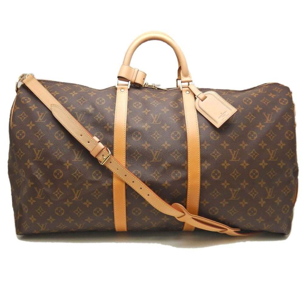 LOUIS VUITTON Authentic Brown Monogram Keepall 60 Boston Bag - Picture 2 of 10